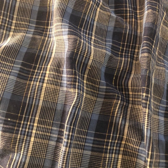 Vintage Stage II Western Plaid lightweight Pearl Snap Shirt Fancy sparkle 16 34 - Picture 13 of 15